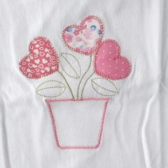 Remera Maceta de corazones manga corta - tienda online