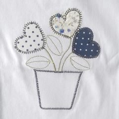 Remera Maceta de corazones manga corta - comprar online