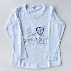 Remera Love azul - comprar online