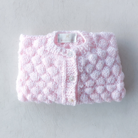 Cardigan Burbujas rosa - tienda online