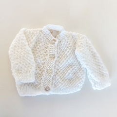 Cardigan arroz blanco