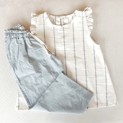 Camisa Pancha rayas acqua - comprar online