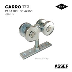 Carro de Acero 172 (para Riel 47x50)