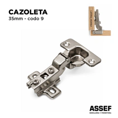 Bisagra Cazoleta 35 - codo 9