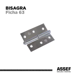 Bisagra Ficha 63 | Niquel
