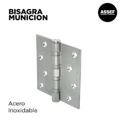 Bisagra Munición Acero Inoxidable