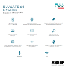 Cerradura Inteligente Blugate 64 New Plus en internet