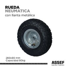 RUEDA NEUMÁTICA 260x80