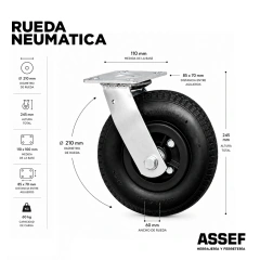 RUEDA NEUMÁTICA - comprar online