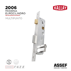 Cerradura Angosta KALLAY 2006 | Modena Eurocilindro Multipunto