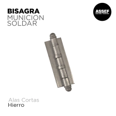 Bisagra Municion Soldar | Alas Cortas