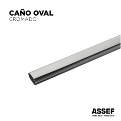 CAÑO OVAL | Cromado