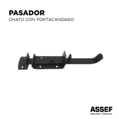 Pasador Chato con Paortacandado - 15 CM