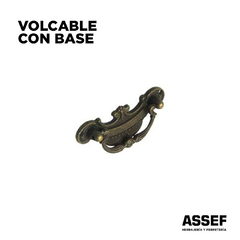 Volcable con Base | Tirador Bronce Viejo