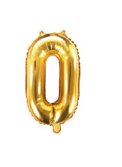 Globo Numero Dorado 80cm aprox - comprar online