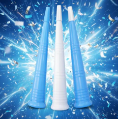 6 Cornetas Largas Celeste Y Blanca Argentina Cotillon en internet