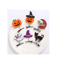 Hebilla Clip para Pelo Halloween con Glitter - Cotillon Eli