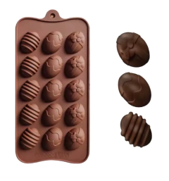 Molde De Silicona Mini Huevo De Pascua Repostería Horno - comprar online