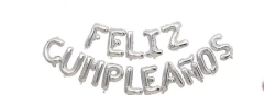 Cartel Letras Globos Guirnalda Feliz Cumpleaños - tienda online