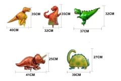 Kit Deco Feliz Cumple Globos Dinosaurios 2 Numeros DINO9400 - comprar online