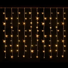 Imagen de Cortinas Luminosas Led Luz Fria o Calida Lluvia Navidad 3x2mts