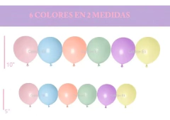 Kit Deco Arco Organico Globos Pastel Piñatas 36/ 24 Pulgadas en internet
