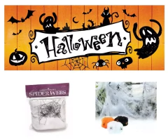 Halloween Tela De Araña Blanca C/ Araña en internet