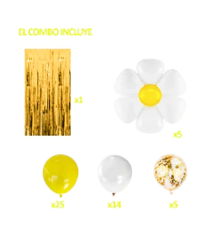 Combo Margarita Blanco Amarillo Cumpleaños Margarita Cortina en internet