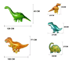Combo Deco Cumple Globos Dinosaurios Gigantes Con Banderin Dino6840 - comprar online
