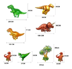 Set Deco Cumple Globos Dinosaurios Gigantes Con Cortinas Dinos9950 - comprar online