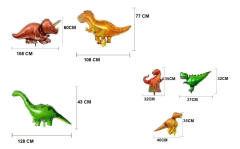 Set Deco Cumple Arco Globos Dinosaurios Gigantes Y Hojas Dino6890 - comprar online