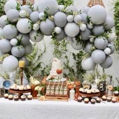 50 Globos Gris Pastel 12 Pulgadas - comprar online