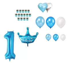 Set Deco Globos Cumple Primer Añito 1 Año Nene Varon - comprar online