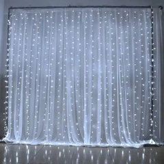 Cortinas Luminosas Led Luz Fria o Calida Lluvia Navidad 3x2mts - comprar online