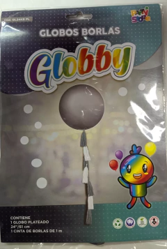 Globo Piñata Dorado o Plateado con Borlas Deco - Cotillon Eli