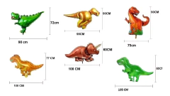 Set Deco Globos Dinosaurios Gigantes Cortina Numero 80 Cm DINO6990 en internet