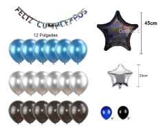 Combo Deco Globos Cumple Nave Espacial Astronauta Cohete - comprar online