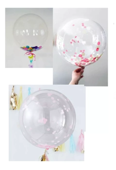 5 Globos Burbuja Transparente 45cm Decoración Fiesta - comprar online