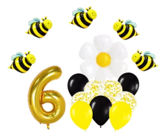 Combo Globos Abejitas Abeja Flor Margarita Primavera en internet