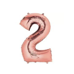 Globo Numero Rosa Gold 1 metro - tienda online