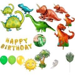 Set Deco Cumple Globos Dinosaurios Gigantes Con Cortina DINO12990 - comprar online