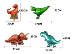 Set Deco Cumple Globos Dinosaurios Cortina Numero 80 Cm Dino5960 en internet