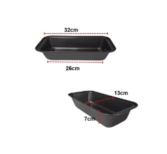 Budinera Antiadherente Molde Budin Pan Horno Gris - comprar online