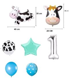 Set Globos Vaca Numero Globos Manchas Vaca en internet