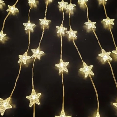 Cortinas Luminosas Led Estrellas Corazones 2x1mt Calida Fria en internet