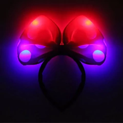 3 Vinchas Luminosas Minnie Moño Raso Luz Led en internet
