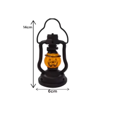 Farol Lampara Calabaza Halloween Luminoso Led Luz - Cotillon Eli