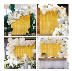 Arco Organico 100 Globos Blancos Y Confetti +cortina 15 Años en internet