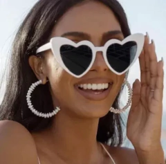 Anteojos Corazon Gafas Blanco Retro Cotillon Novia en internet