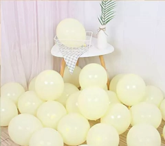 50 Globos Amarillo Pastel 10 Pulgadas en internet